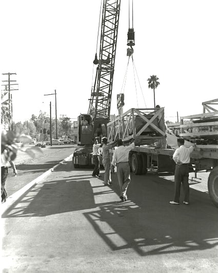 Unloading the cars