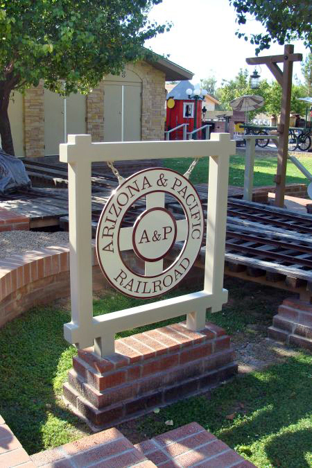 Arizona and Pacific Railroad Sign