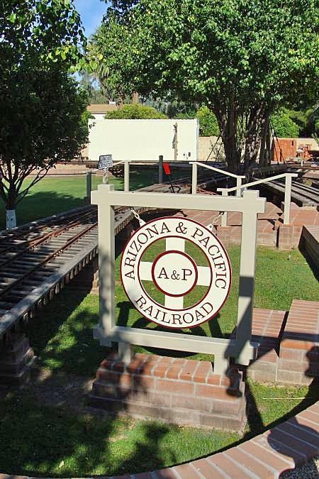 Arizona and Pacific Railroad Sign