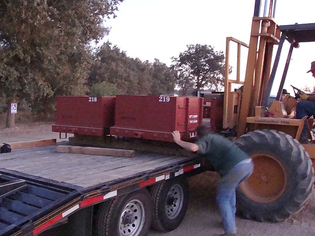 Loading the Hillcrest Gondolas