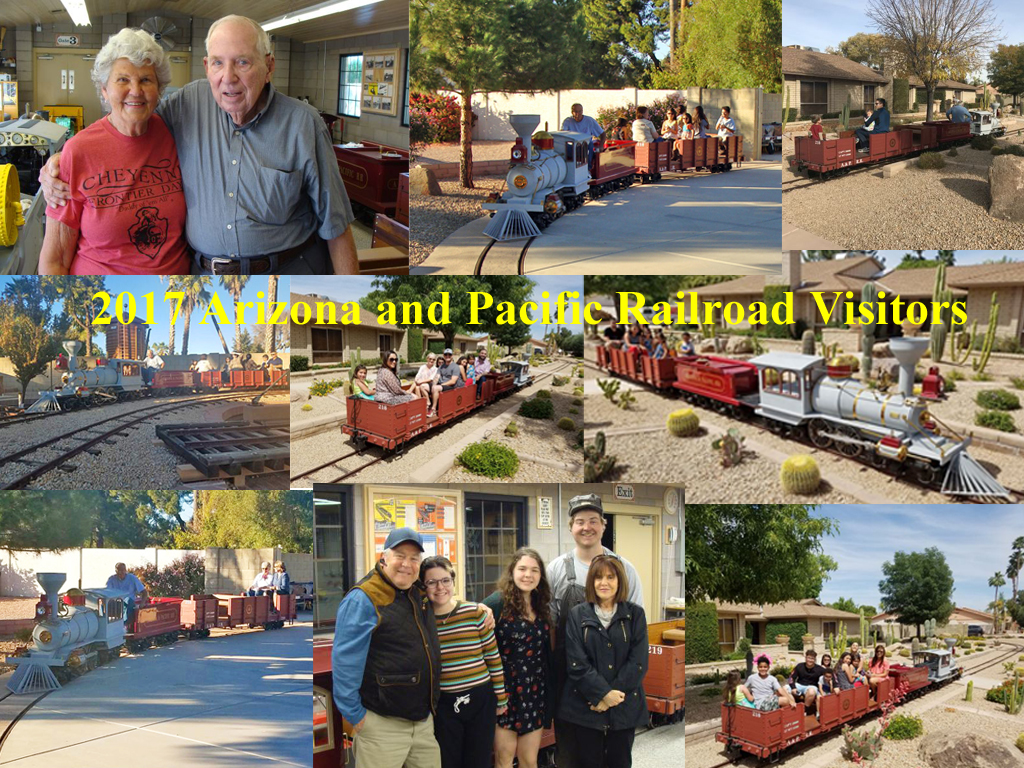 Visitors to the A&P RR in 2016