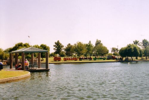 following the lake